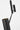 Ponte Large Linear Chandelier by Sean Lavin in Nightshade Black, close view of the cylinder light and the stem connection