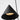 Midrand 60 Linear Chandelier by Sean Lavin in Nightshade Black, looking up into a cone shade with its LED