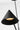 Midrand 60 Linear Chandelier by Sean Lavin in Nightshade Black, looking up into a cone shade with its LED