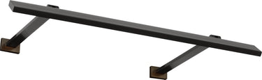 Botto 18 Picture Light by Sean Lavin in Bronze, three-quarter view of the slim bar and its double-hinged arms