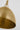 Sospeso Dome X-Large Pendant by Sean Lavin in Natural Brass, detail view
