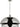 Shanti Grande Pendant by Sean Lavin in Polished Nickel, full front view of the pendant hanging from its stem and canopy