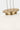 Vetro 13 Pendant by Sean Lavin in Hand-Rubbed Antique Brass, close view of the metal crown where the three cables meet the glass