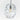 Audra 10 Pendant by Sean Lavin in Nightshade Black, close view of the molded glass shade and the bulb inside it