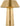 Sesa Short Accent lamp in Hand-Rubbed Antique Brass switched on, showing the warm light under the shade