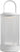 Tawa Accent rechargeable table lamp in Matte White, angled view on white