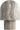 Kennett Small Travertine table lamp in Dark Travertine lit, side view of the stone dome and stem