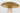 Detail of the Natural Brass shade edge and Natural Travertine stem on the Aegis Medium table lamp