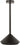 Moneta Short Accent rechargeable table lamp in Bronze, front view on white