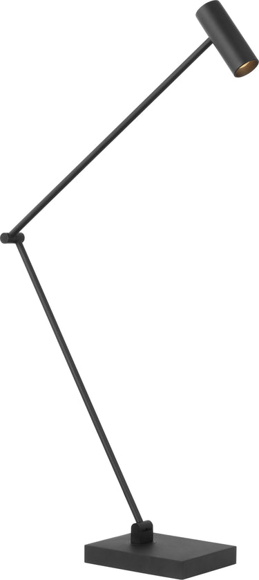 Ponte X-Large table lamp in Nightshade Black, three-quarter view on white