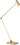 Ponte X-Large table lamp in Hand-Rubbed Antique Brass, a slim jointed task lamp with a pivoting LED head