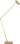 Ponte X-Large table lamp in Hand-Rubbed Antique Brass, side view with the arm extended