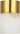 Caspe Alabaster 6 lamp in Hand-Rubbed Antique Brass lit, with the alabaster glowing warm