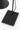 Detail of the Midrand 19 flat rectangular base and slim post with the black cord