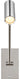 Ponte Small Task Sconce by Sean Lavin in Polished Nickel, straight-on view of the task sconce