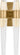 Lassell Double Sconce by Sean Lavin in Natural Brass, front view of the lit crystal tubes with natural brass hardware