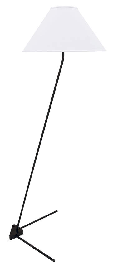 House of Troy Victory Floor Lamps with Fabric Shade in Black