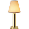Rechargeable accent lamp, Victoria model, on dining table, creating warm ambient light.