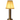 Victoria wireless lamp, aged brass, side view, highlighting the slim, refined design.