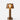 Victoria Glass rechargeable lamp by NEOZ – Aged Brass with amber glass shade