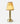 Victoria rechargeable lamp by NEOZ – Brass with pleated silk shade