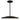 Wyatt 16" LED pendant with adjustable stems, sloped ceiling, black