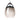 Visual Comfort Modern Alina Monopoint Pendant, dimmable LED, teardrop design, smoke glass, bathroom vanity light.