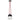 Alva 3-light chandelier for contemporary bedroom, Black finish with Red Cord