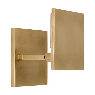 Modern Brass Wall Sconce | Angolo 6" | Hand-Rubbed Antique Brass | Visual Comfort