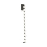 Collier 40 inch modern crystal and brass LED wall sconce, bronze finish.