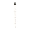 Collier 53 inch premium cut crystal wall sconce, dark bronze finish, modern hallway lighting.