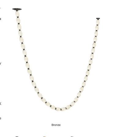 Collier 108 Stone Chandelier - Visual Comfort Luxury Lighting, Dark Bronze