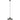 Eaves 8-inch LED pendant light, adjustable height, installed on sloped ceiling, black.