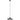 Eaves 8-inch LED pendant light, adjustable height, installed on sloped ceiling, black.