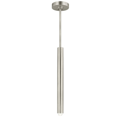 Antique nickel Ebell small LED pendant, modern kitchen island.