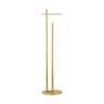 Kelly Wearstler brass floor lamp with rounded LED design and sculptural form