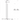 Tall 65.3" LED lamp for contemporary interiors with dimmable 2700K warm light line drawing.