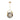 Designer 14.8" LED pendant with fluted smoke glass diffuser and warm brass finish