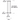 Six-light ceiling chandelier with adjustable cords and dimmable LED bulbs line drawing
