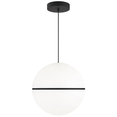 Hanea 18" Globe Pendant Light by Visual Comfort – Mid-Century Modern LED Fixture for Kitchen, Dining Room, or Commercial Interiors