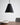 Matte black LED pendant light with 17-inch conical shade for upscale kitchens, bedrooms, or commercial areas