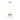 Brass Mina Structure Chandelier - Three-Light Contemporary Design, Brass Tone