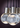 Dimmable Mina 3-Light Chandelier | Laser-Etched Crystal Pendant | Visual Comfort Modern