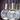 Warm LED 7-Sphere Crystal Chandelier | Mina Modern Finish Options, Close-up