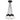Black metal and crystal 7-light pendant, Mina chandelier with long-lasting LED modules
