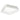 Contemporary white flush ceiling light with sculpted metal shade for home, office, or retail use