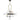 Modern brass chandelier with opal glass globes for residential or commercial interior lighting design