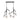 Clear glass orb chandelier in nightshade black, perfect for upscale dining or living room spaces