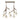 Sedona Double Chandelier with Clear Orb Glass and Aged Brass for Dining Room Lighting