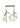 Modern Aged Brass Chandelier with Clear Glass Globes for Residential Interiors